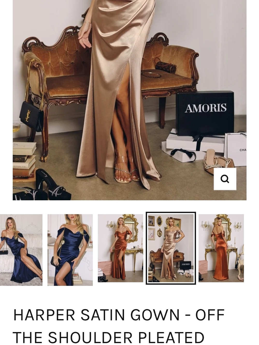 Elegant Satin One-Shoulder Evening Dress in Rose Gold